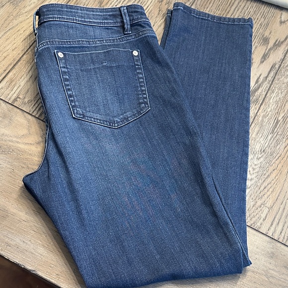 J. Jill Denim Dark Blue Authentic Fit Slim Ankle, 10 Tall - Picture 10 of 11